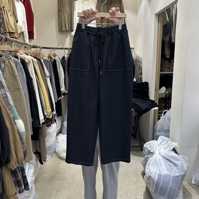 HOLYBANANA東大門㊣代購女士新款推薦25秋冬休閑職業休閑褲groovy.H/HOLYBANANA休閑褲圖色2