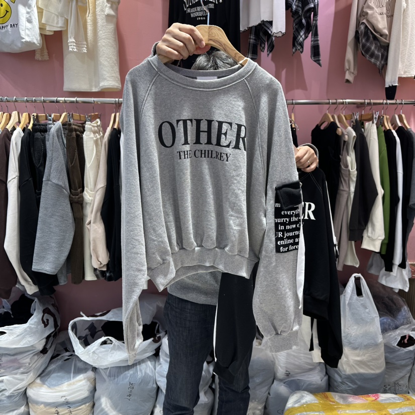 K STORY韓國代購㊣女士新款25秋冬職業休閑熱賣時尚推薦衛衣K STORY衛衣圖色2