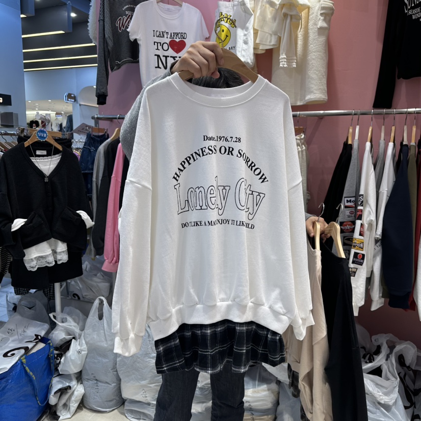 K STORY東大門㊣代購女士新款熱賣人氣時尚25秋冬職業衛衣K STORY衛衣圖色1