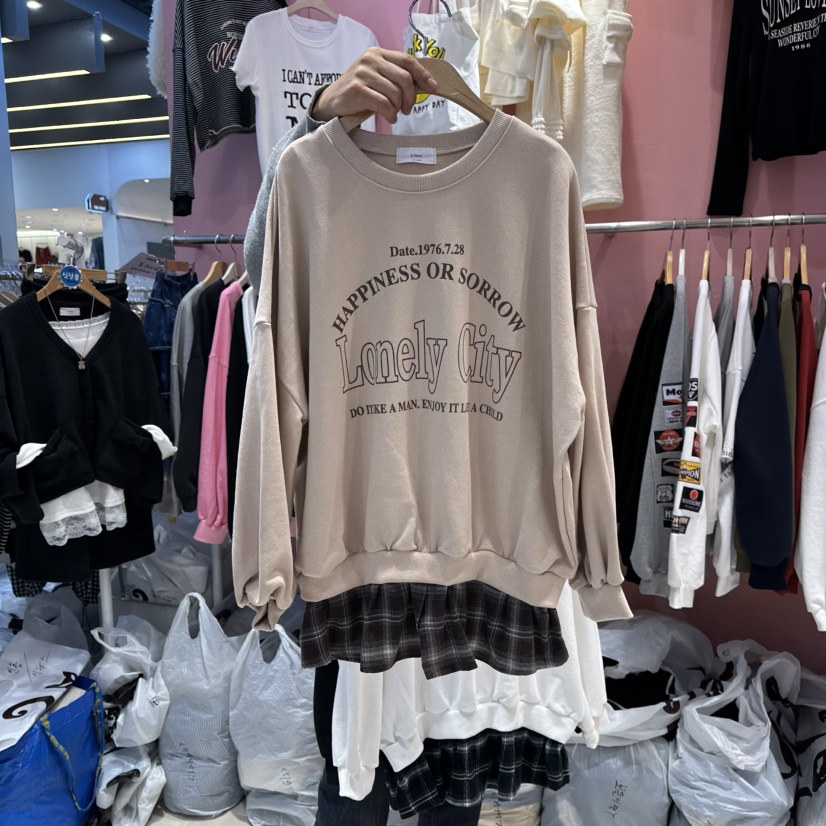 K STORY東大門㊣代購女士新款熱賣人氣時尚25秋冬職業衛衣K STORY衛衣圖色2