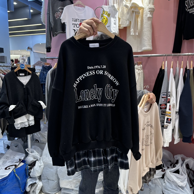 K STORY東大門㊣代購女士新款熱賣人氣時尚25秋冬職業衛衣K STORY衛衣圖色3