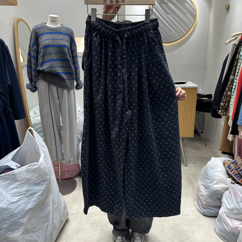 NEAR韓國代購㊣女裝新品休閑25秋冬推薦時尚人氣職業休閑褲NEAR休閑褲圖色2深藍色