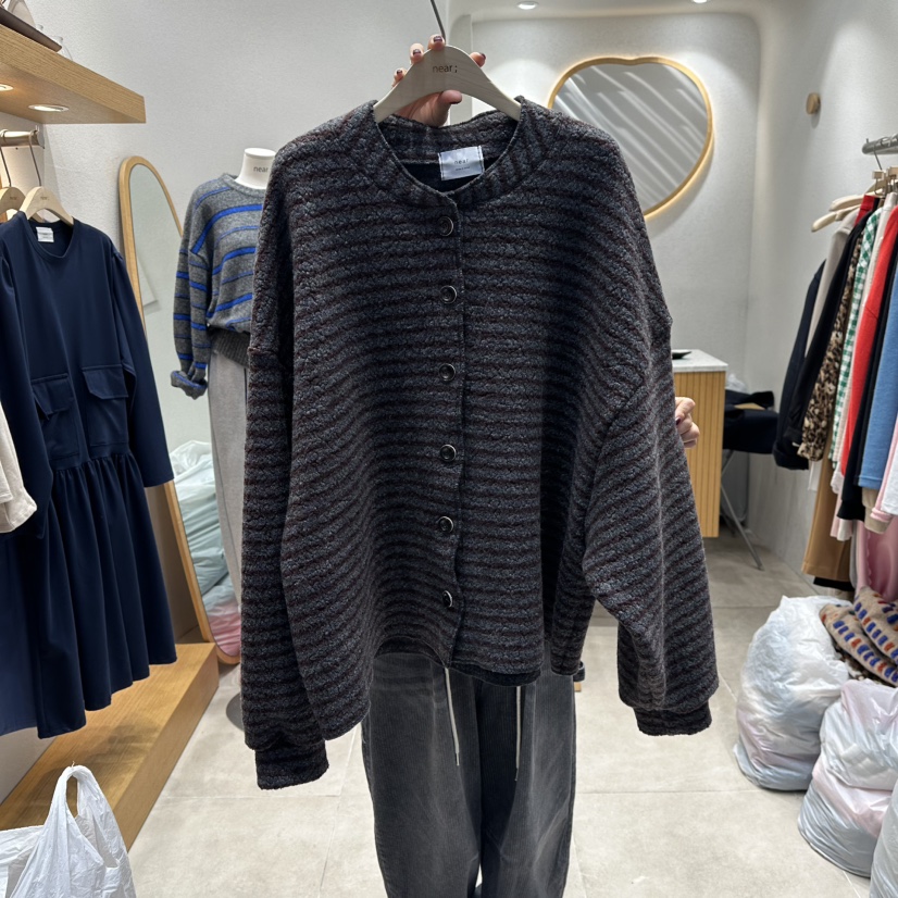 NEAR東大門㊣實拍女士新款休閑職業時尚推薦針織衫羊毛開衫NEAR針織衫圖色1