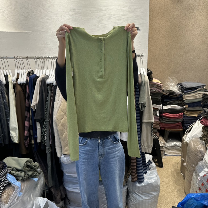 HEIL東大門㊣直郵女裝新品25秋冬人氣休閑職業熱賣時尚長袖T恤HEIL長袖T恤圖色2