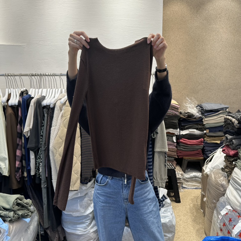 HEIL東大門㊣直郵女裝新品25秋冬人氣休閑職業熱賣時尚長袖T恤HEIL長袖T恤圖色3