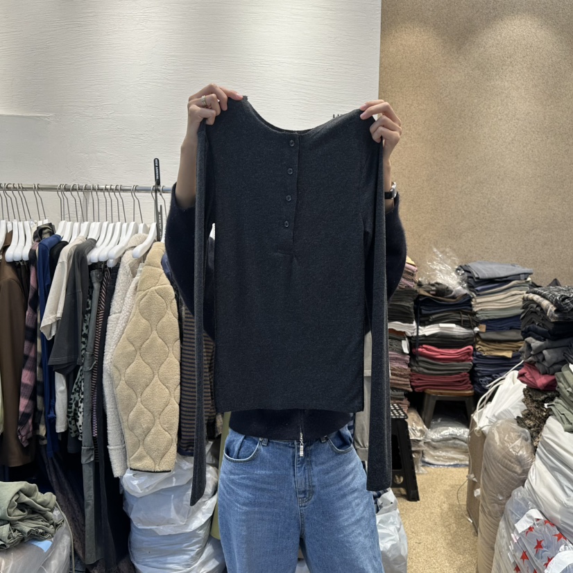 HEIL東大門㊣直郵女裝新品25秋冬人氣休閑職業熱賣時尚長袖T恤HEIL長袖T恤圖色4