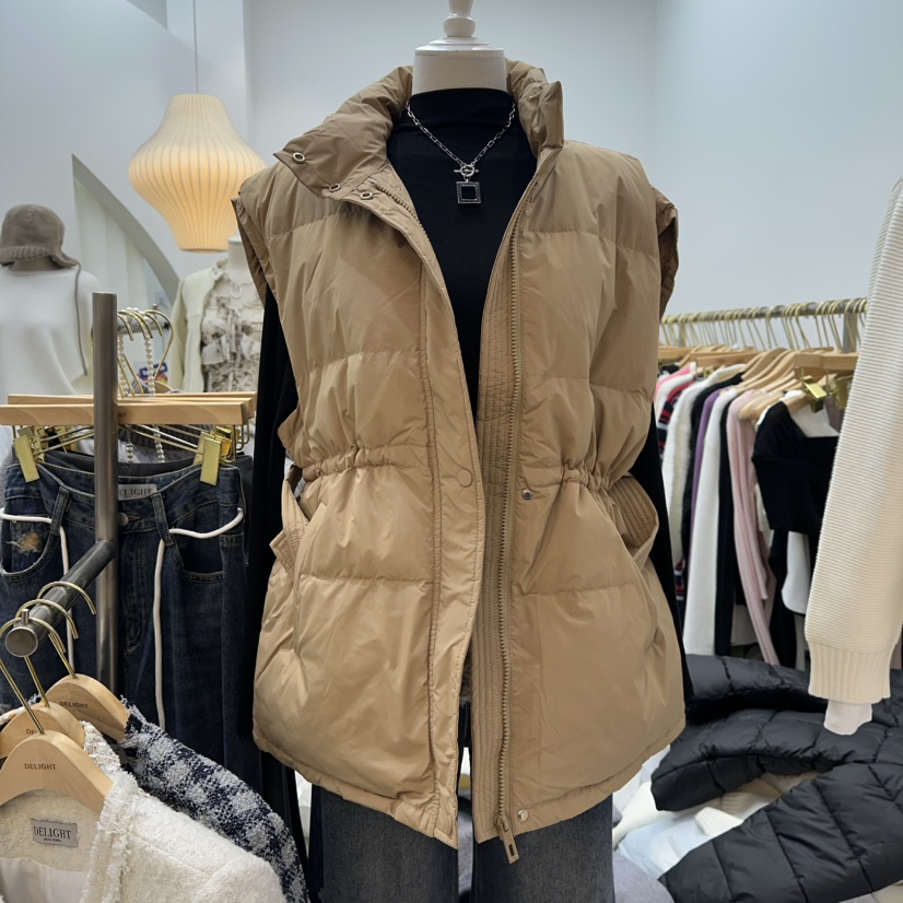 DELIGHT-Q韓國直郵㊣女裝新品時尚職業休閑人氣推薦馬甲絨DELIGHT-Q馬甲圖色2