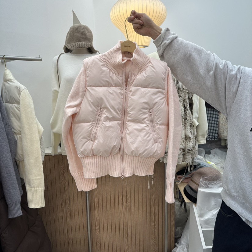 DELIGHT-Q東大門㊣直郵女裝新款推薦時尚25秋冬針織衫混紡填充DELIGHT-Q針織衫圖色1