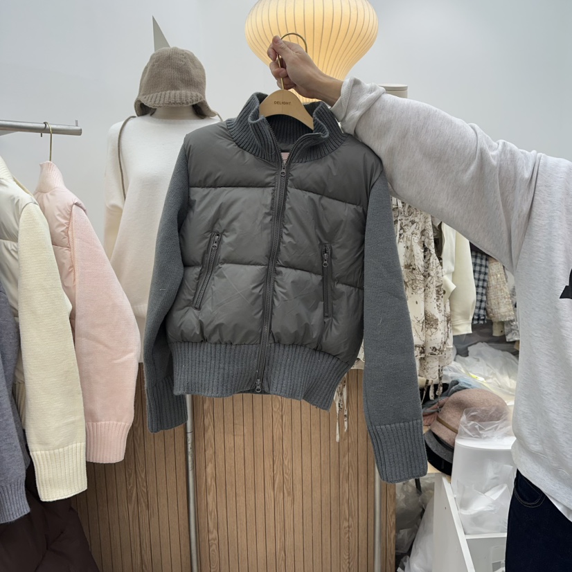 DELIGHT-Q東大門㊣直郵女裝新款推薦時尚25秋冬針織衫混紡填充DELIGHT-Q針織衫圖色3