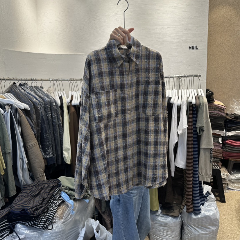 HEIL東大門㊣實拍女士新品25秋冬職業時尚人氣熱賣襯衫蕾絲衫HEIL襯衫/蕾絲衫圖色1