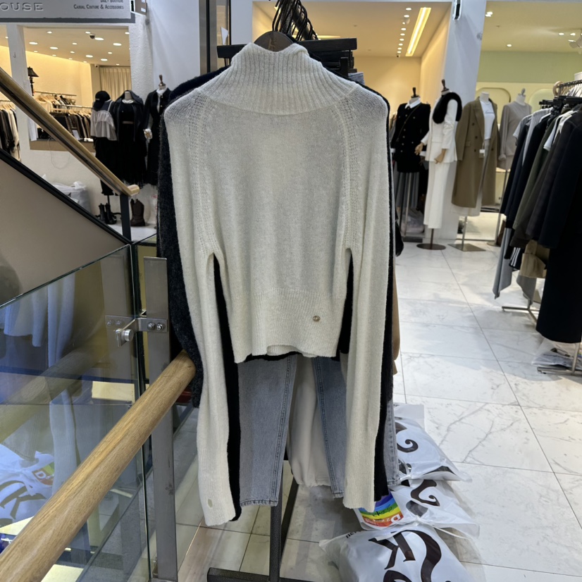 A2/D2東大門㊣實拍女裝新品時尚休閑針織衫連帽針織衫羊駝A2/D2針織衫圖色1