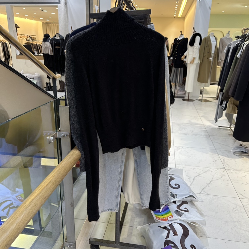 A2/D2東大門㊣實拍女裝新品時尚休閑針織衫連帽針織衫羊駝A2/D2針織衫圖色4