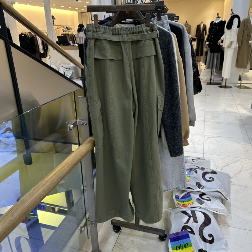 A2/D2韓國直郵㊣女裝新品熱賣推薦時尚休閑褲工裝褲含腰繩A2/D2休閑褲