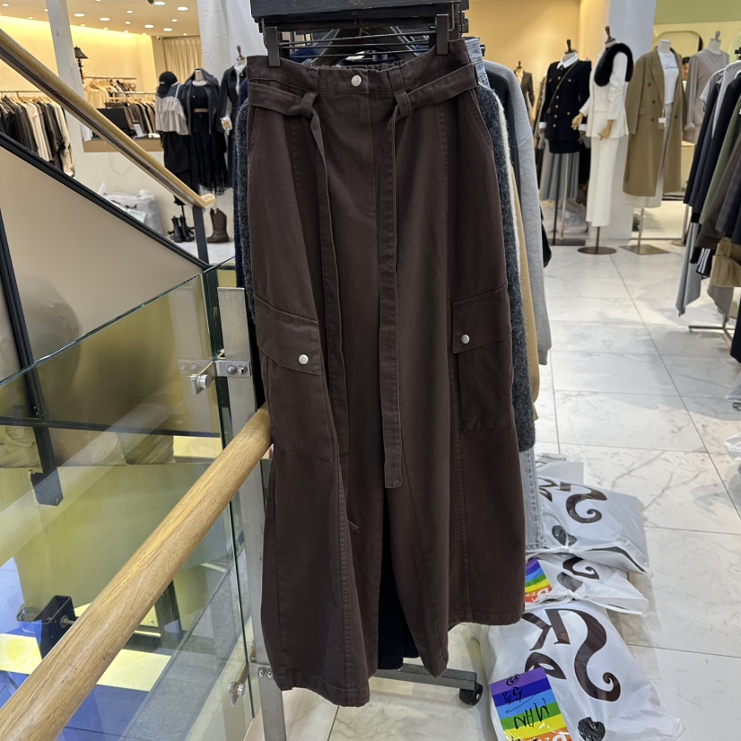 A2/D2韓國直郵㊣女裝新品熱賣推薦時尚休閑褲工裝褲含腰繩A2/D2休閑褲圖色2