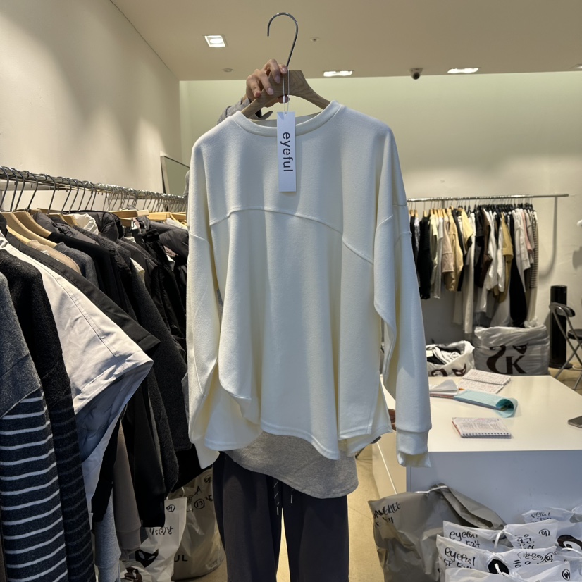 EYEFUL-Q東大門㊣直郵女士新品推薦熱賣人氣25秋冬休閑衛衣eyeful衛衣圖色1