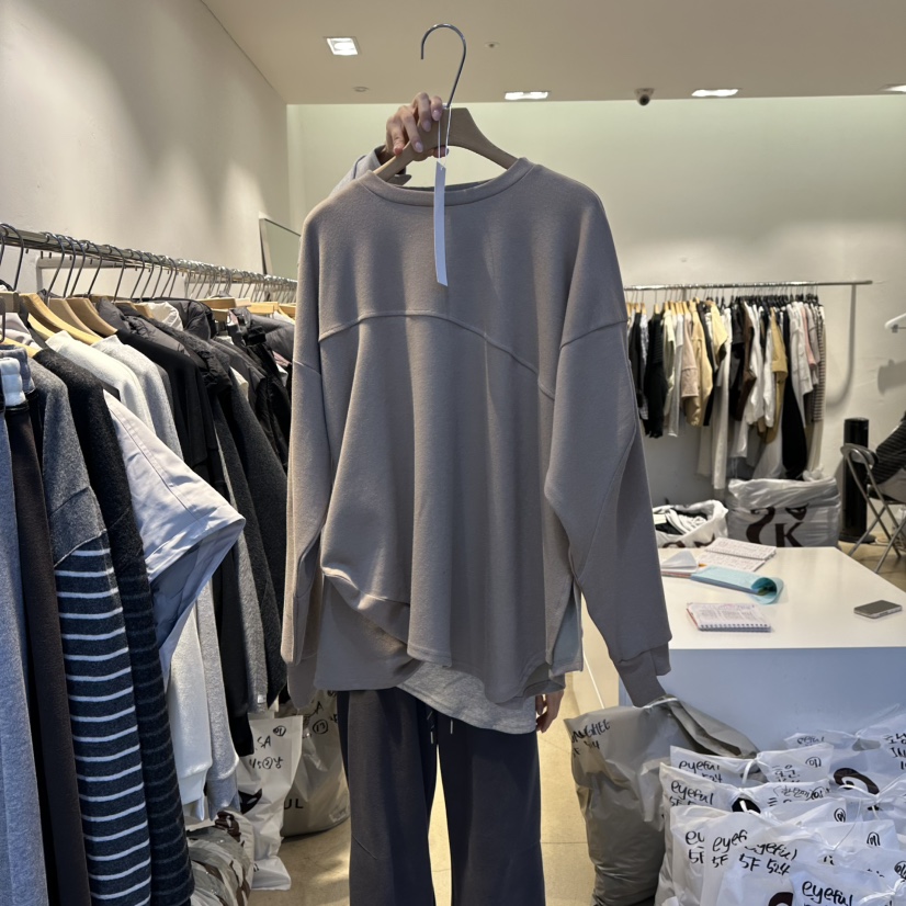 EYEFUL-Q東大門㊣直郵女士新品推薦熱賣人氣25秋冬休閑衛衣eyeful衛衣圖色3