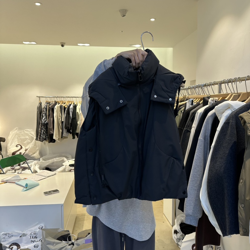 EYEFUL-Q韓國代購㊣女裝新品時尚推薦熱賣25秋冬馬甲雙排扣eyeful馬甲圖色3