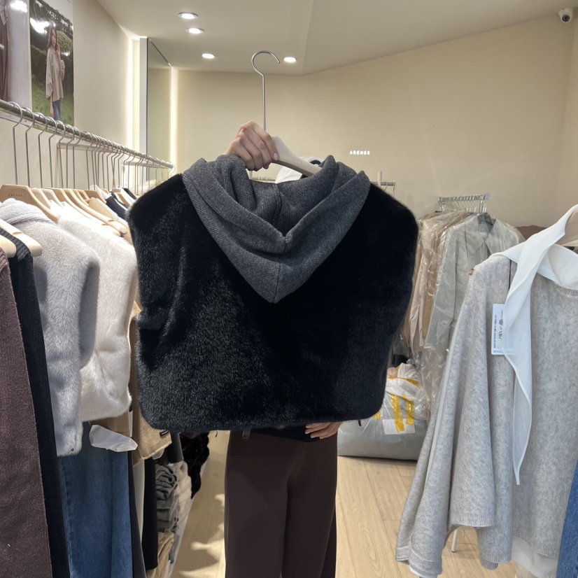 ARCHER東大門㊣直郵女士新品25秋冬人氣時尚休閑推薦馬甲貂皮ARCHER馬甲