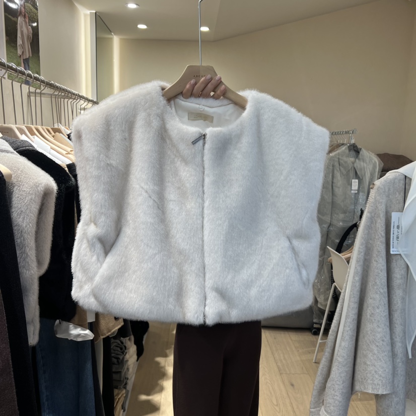 ARCHER東大門㊣直郵女士新品25秋冬人氣時尚休閑推薦馬甲貂皮ARCHER馬甲圖色3