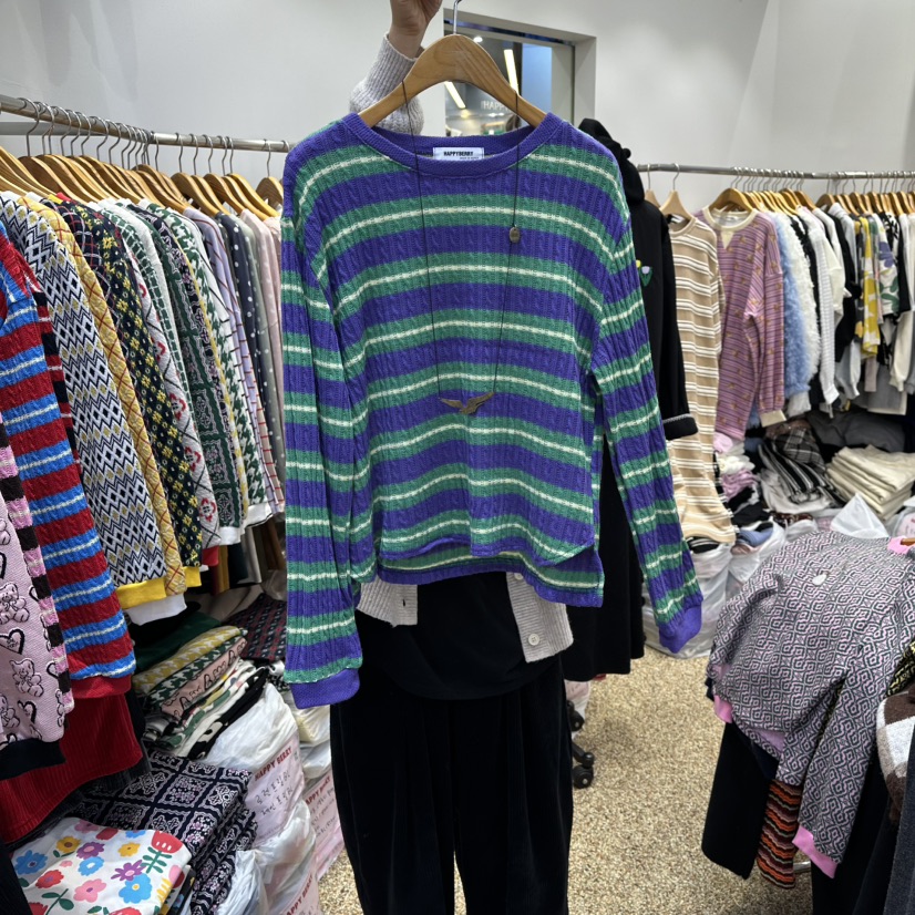 HAPPYBERRY韓國代購㊣女裝新品職業時尚25秋冬推薦休閑針織衫HAPPYBERRY針織衫圖色2