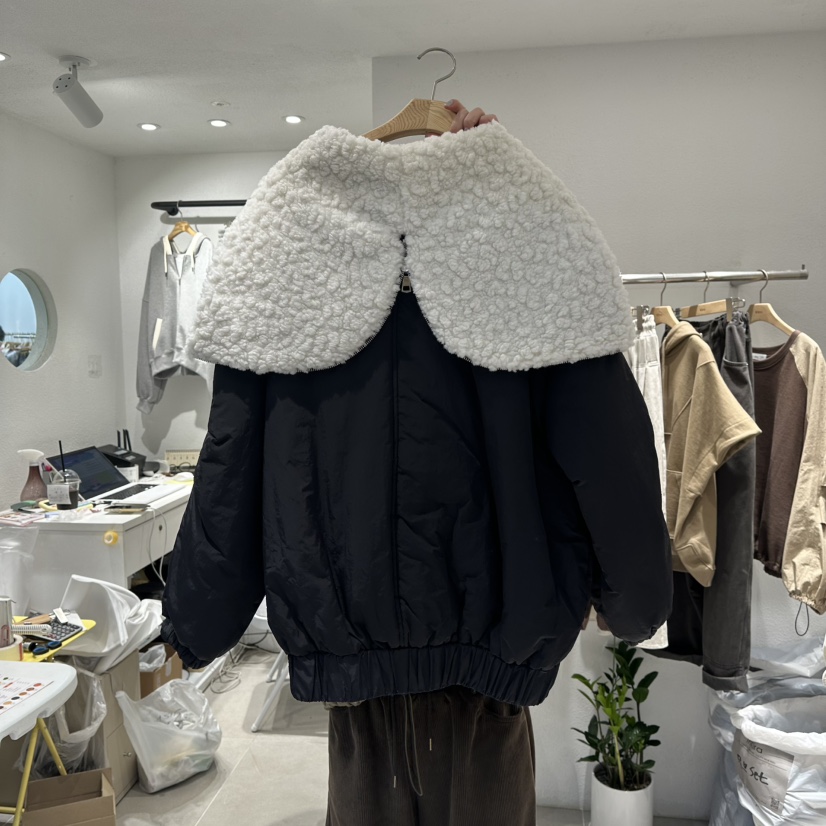 IN KIRA韓國直郵㊣女士新品人氣25秋冬時尚熱賣推薦短款棉服IN KIRA短款棉服