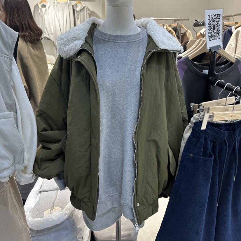 IN KIRA韓國直郵㊣女士新品人氣25秋冬時尚熱賣推薦短款棉服IN KIRA短款棉服圖色1