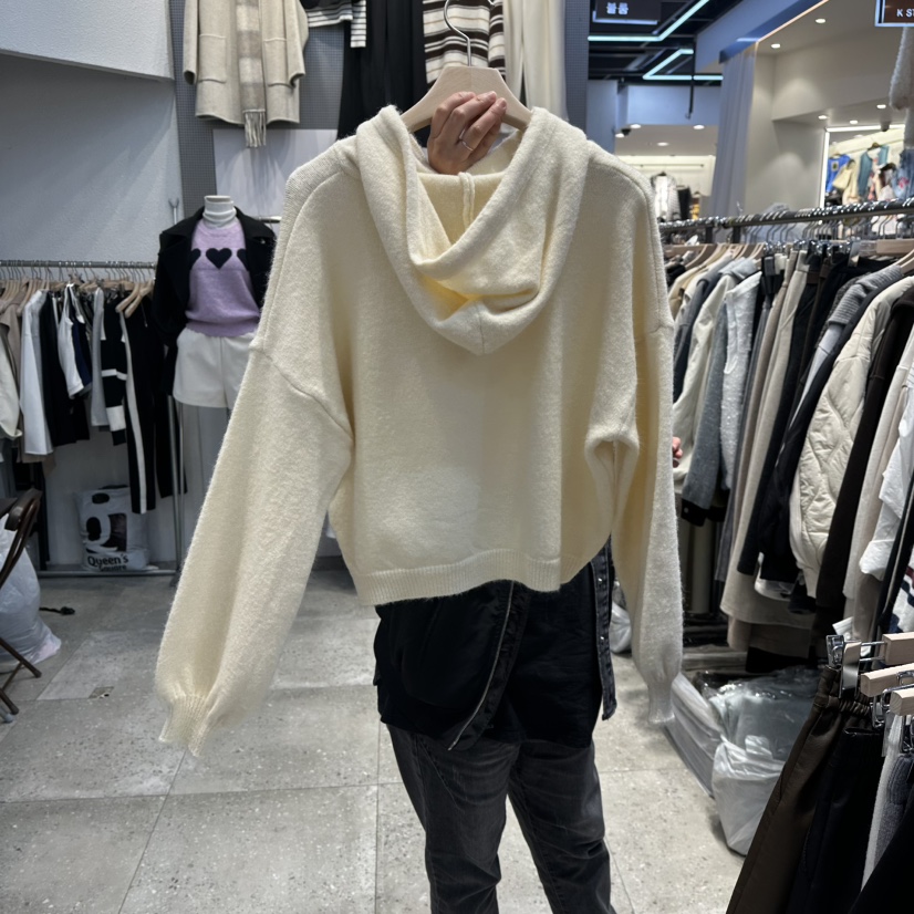 BLOOM東大門㊣直郵女裝新品時尚人氣熱賣職業休閑針織衫連帽衫BLOOM-Q針織衫