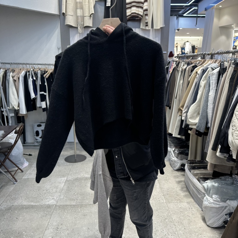 BLOOM東大門㊣直郵女裝新品時尚人氣熱賣職業休閑針織衫連帽衫BLOOM-Q針織衫圖色5