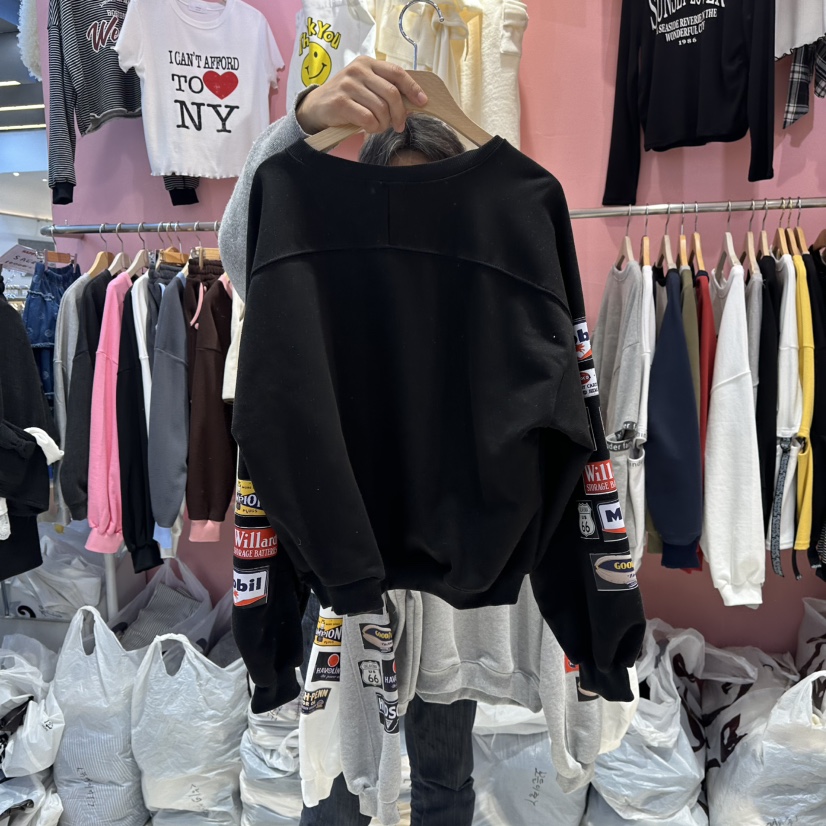 K STORY東大門㊣實拍女士新款時尚職業人氣25秋冬推薦衛衣K STORY衛衣圖色2