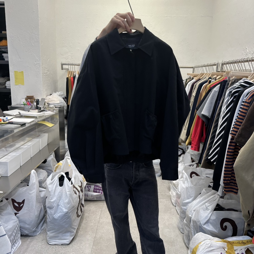 DA YLOG東大門㊣直郵女士新品休閑推薦25秋冬夾克口袋褶皺DA YLOG夾克圖色3