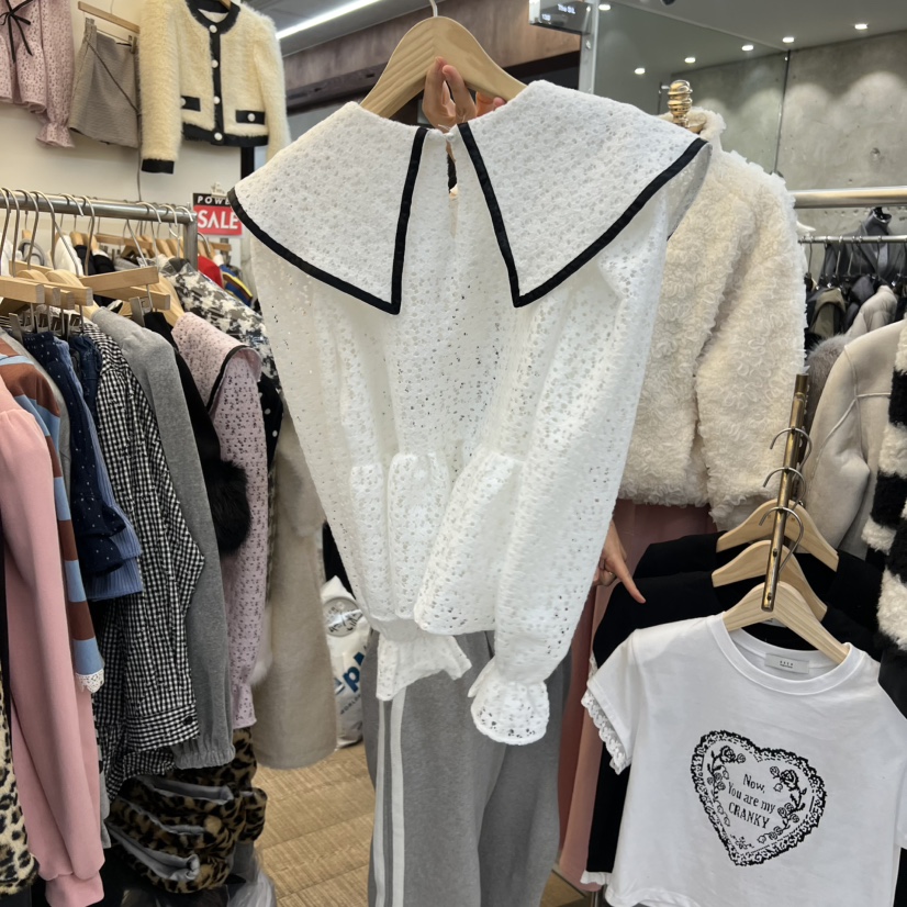 BEEN-A韓國代購㊣女士新品休閑推薦熱賣時尚職業襯衫蕾絲衫BEEN-A襯衫/蕾絲衫