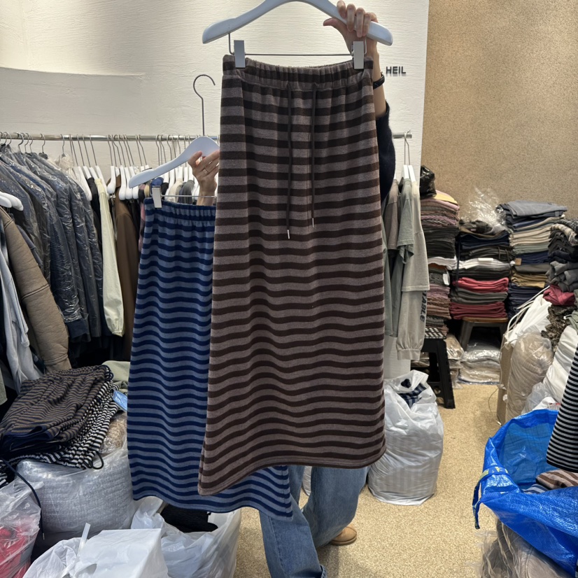 HEIL韓國代購㊣女士新品25秋冬人氣熱賣職業時尚長裙單排扣HEIL長裙圖色2