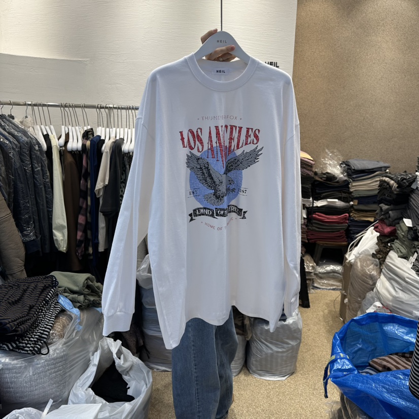 HEIL東大門㊣直郵女士新款時尚人氣25秋冬推薦熱賣職業長袖T恤HEIL長袖T恤圖色1