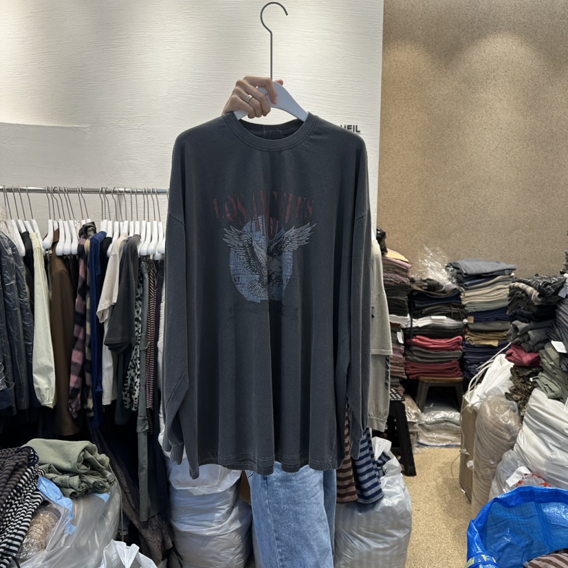 HEIL東大門㊣直郵女士新款時尚人氣25秋冬推薦熱賣職業長袖T恤HEIL長袖T恤圖色2