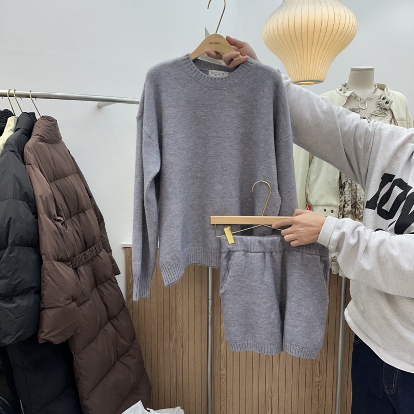 DELIGHT-Q東大門㊣代購女士新品推薦人氣25秋冬套裝兩件套套裝DELIGHT-Q套裝圖色2