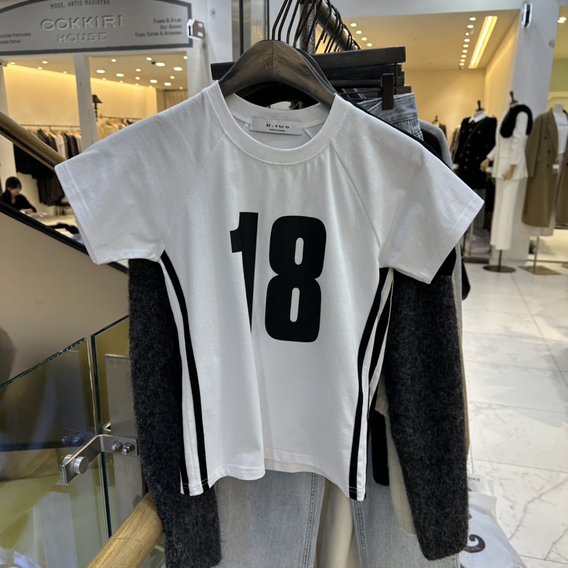 A2/D2韓國直郵㊣女裝新款休閑職業熱賣人氣推薦時尚25秋冬T恤A2/D2T恤圖色1