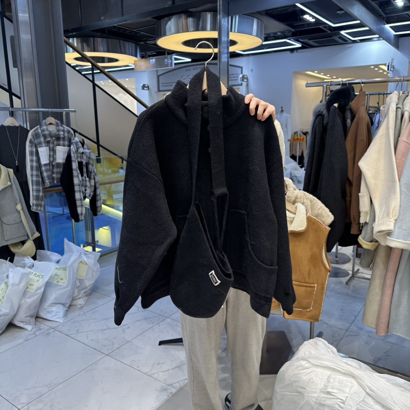 HOT PLACE東大門㊣實拍女士新品熱賣短款大衣含包套裝貂皮HOT PLACE/DREAM GIRIS短款大衣圖色3