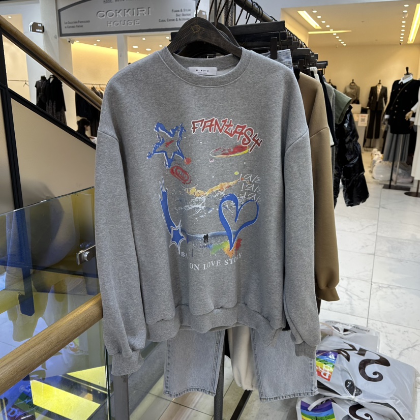 A2/D2東大門㊣代購女裝新品25秋冬推薦熱賣衛衣羊毛衫加絨A2/D2衛衣圖色2