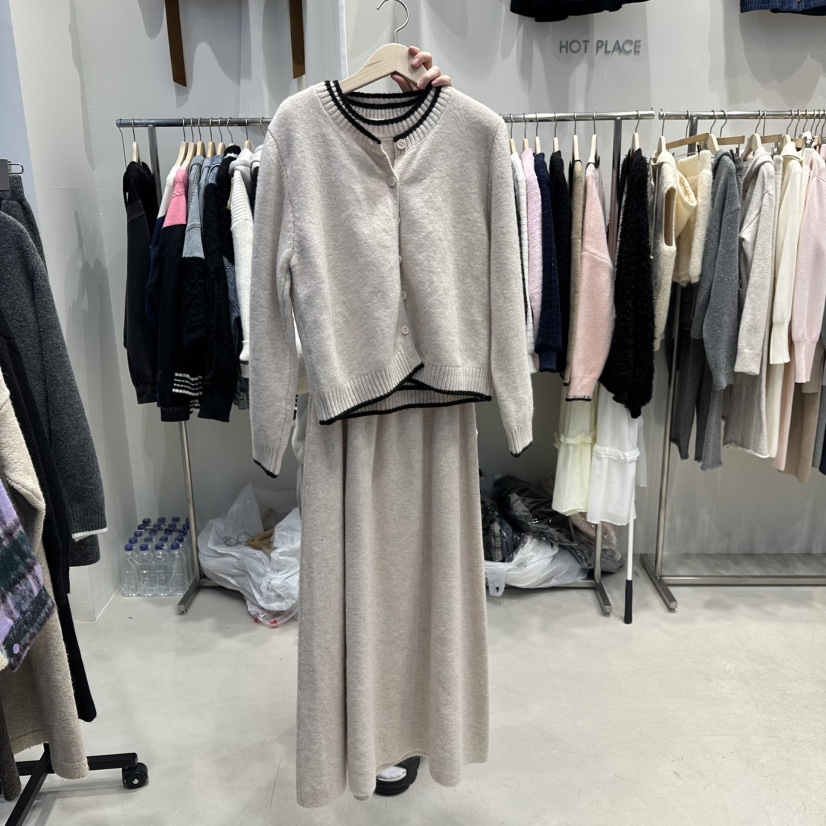 HOT PLACE東大門㊣實拍女士新品人氣休閑時尚25秋冬套裝三件套HOT PLACE/DREAM GIRIS套裝圖色1