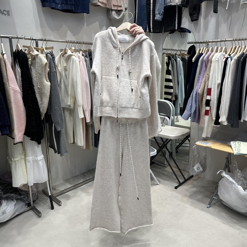 HOT PLACE東大門㊣實拍女士新款時尚25秋冬休閑套裝兩件套HOT PLACE/DREAM GIRIS套裝圖色1