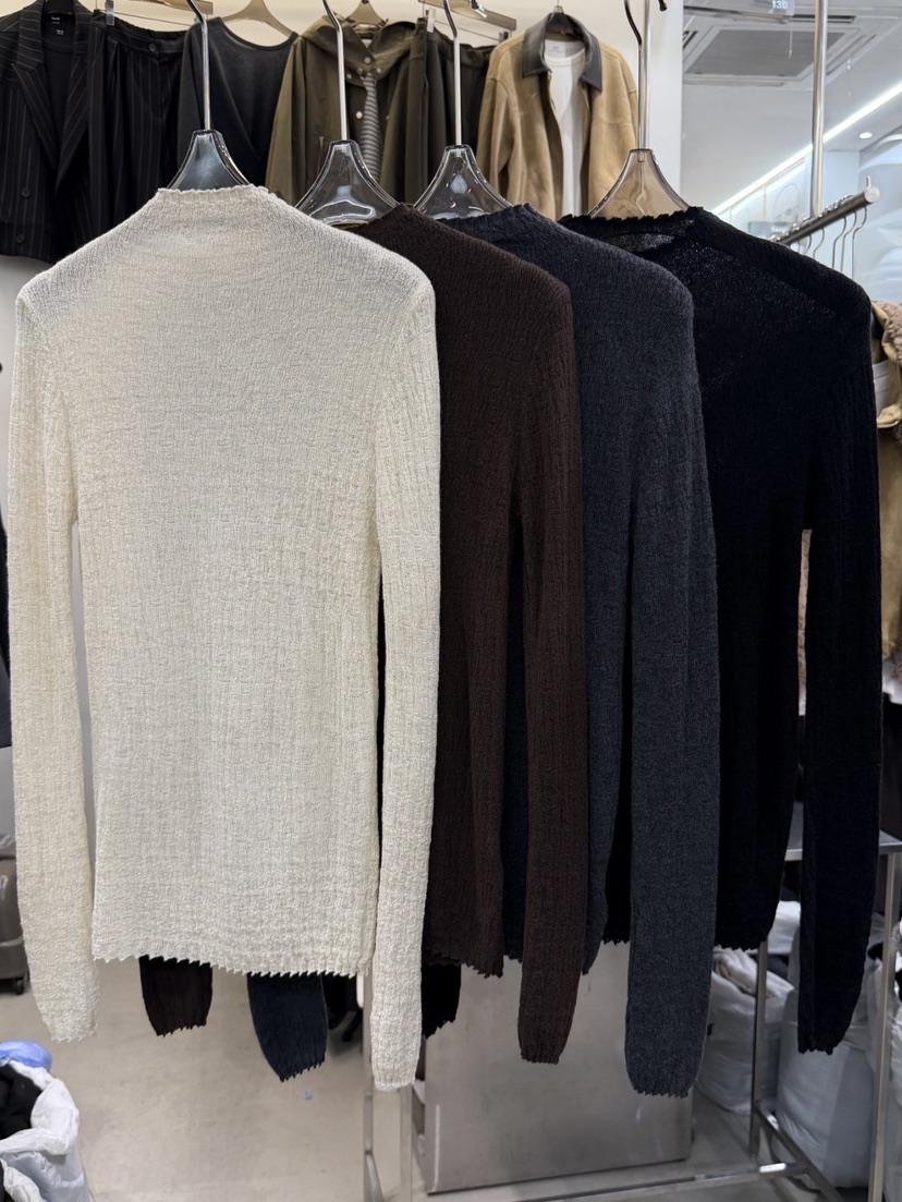 THE SIL東大門㊣代購女裝新品時尚休閑人氣職業長袖T恤羊毛THE SIL/1 2ILLY長袖T恤