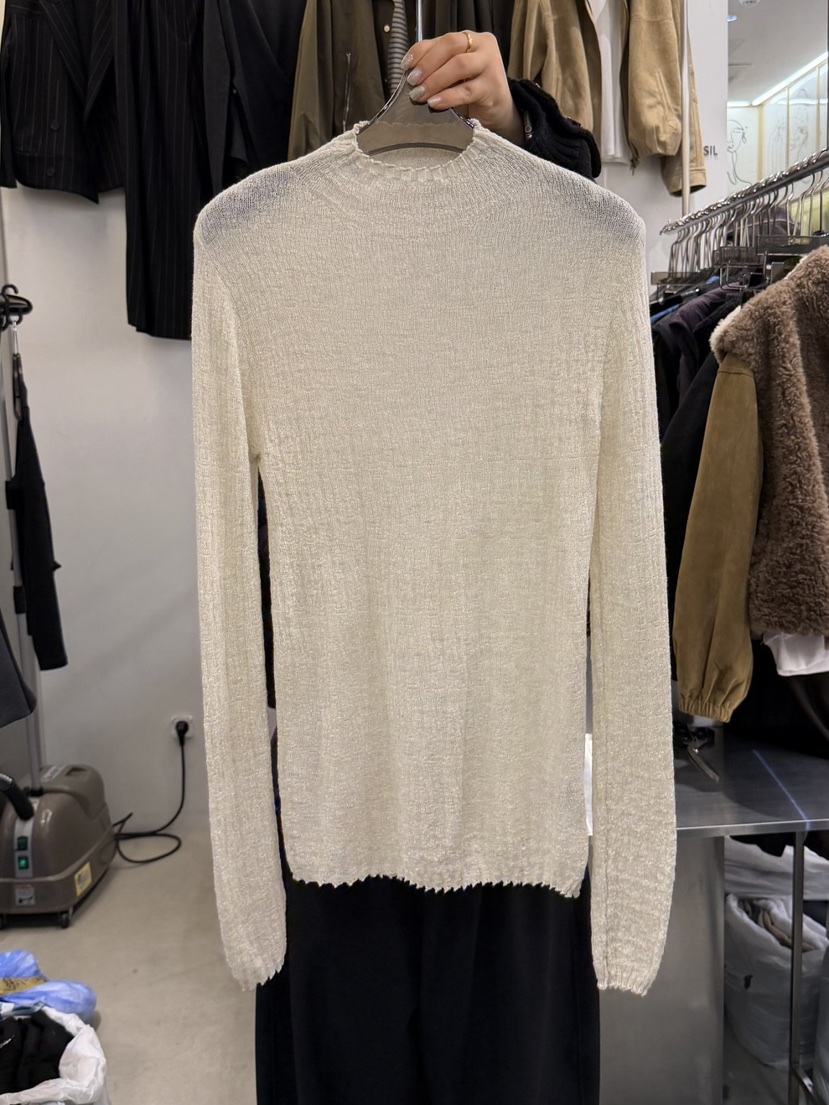 THE SIL東大門㊣代購女裝新品時尚休閑人氣職業長袖T恤羊毛THE SIL/1 2ILLY長袖T恤圖色3