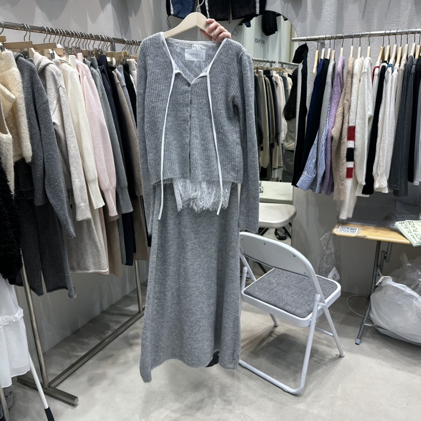 HOT PLACE東大門㊣直郵女士新款時尚熱賣套裝兩件套套裝蕾絲HOT PLACE/DREAM GIRIS套裝圖色5