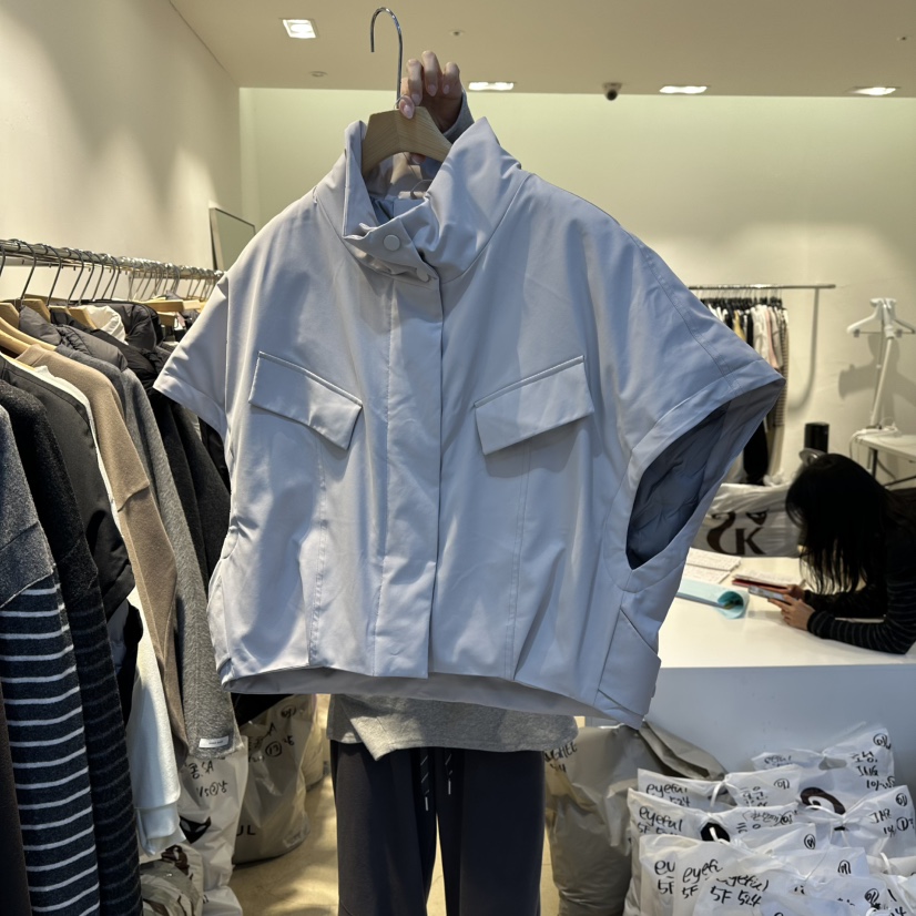 EYEFUL-Q韓國代購㊣女士新品25秋冬推薦人氣時尚熱賣休閑馬甲eyeful馬甲圖色1