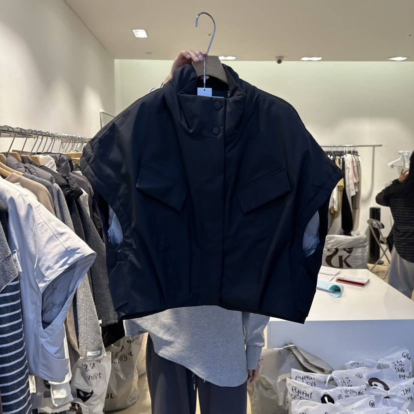 EYEFUL-Q韓國代購㊣女士新品25秋冬推薦人氣時尚熱賣休閑馬甲eyeful馬甲圖色2