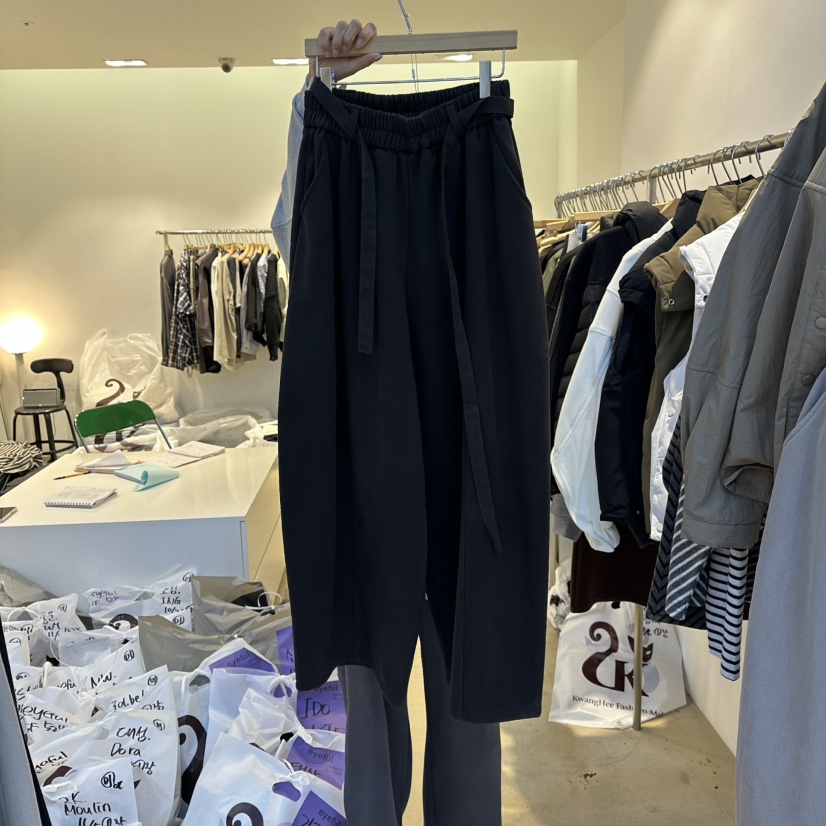 EYEFUL-Q韓國代購㊣女裝新品25秋冬熱賣時尚推薦休閑褲加絨棉eyeful休閑褲圖色2