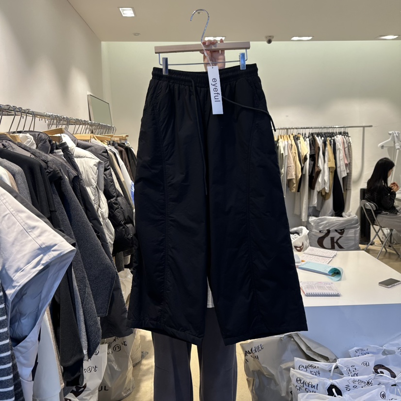 EYEFUL-Q韓國直郵㊣女士新款熱賣職業推薦25秋冬休閑褲填充eyeful休閑褲圖色3