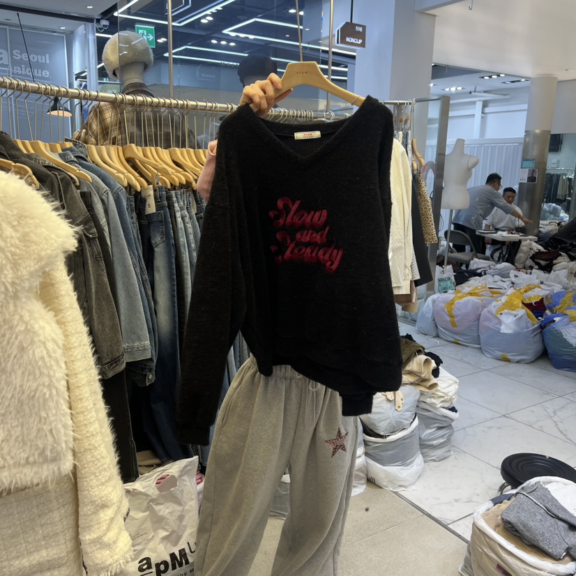 PLUM-q韓國直郵㊣女士新品人氣25秋冬推薦休閑職業長袖T恤V領PLUM長袖T恤圖色4