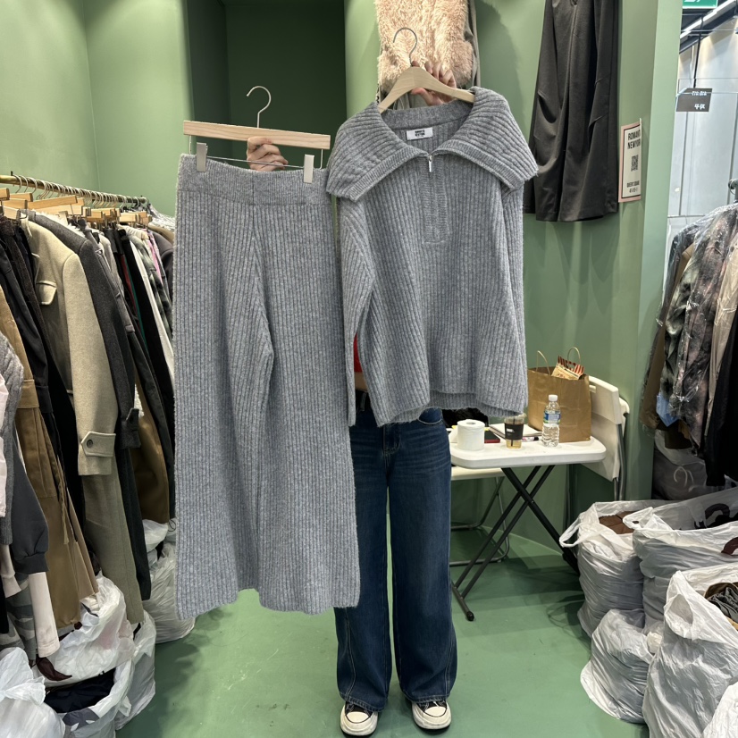 ROMANTIC NEWYORK韓國代購㊣女裝新款25秋冬人氣套裝不含腰帶ROMANTIC NEWYORK套裝