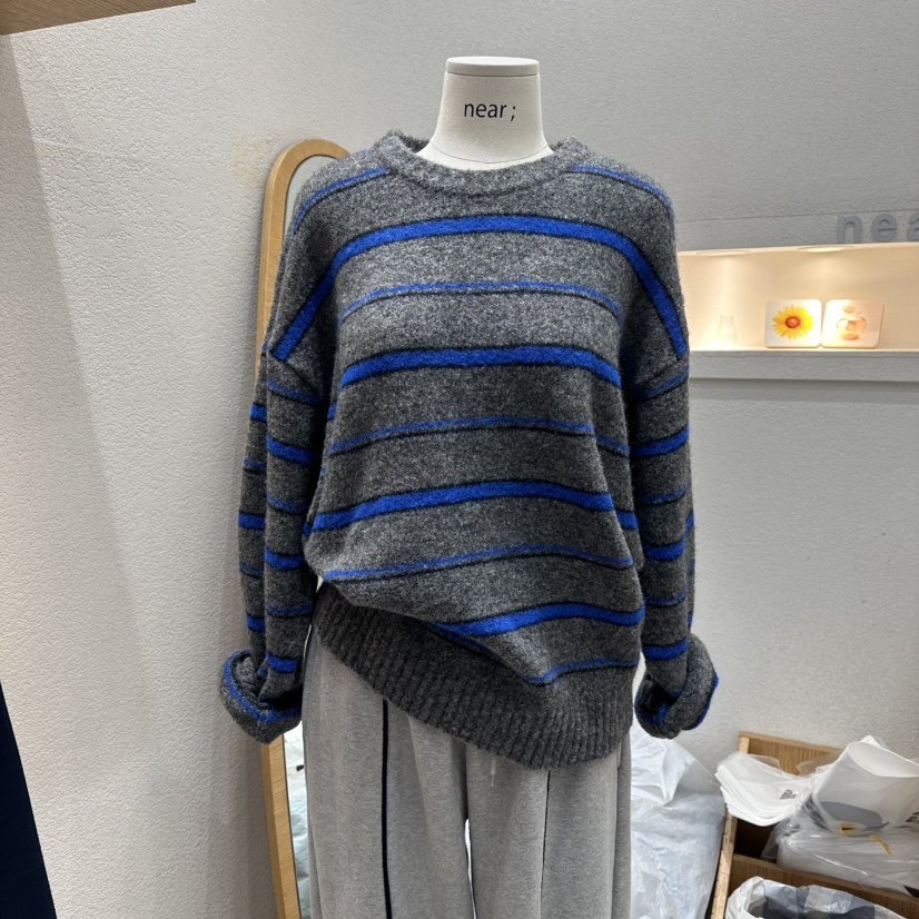 NEAR韓國直郵㊣女裝新品熱賣推薦時尚職業休閑針織衫單排扣NEAR針織衫圖色2